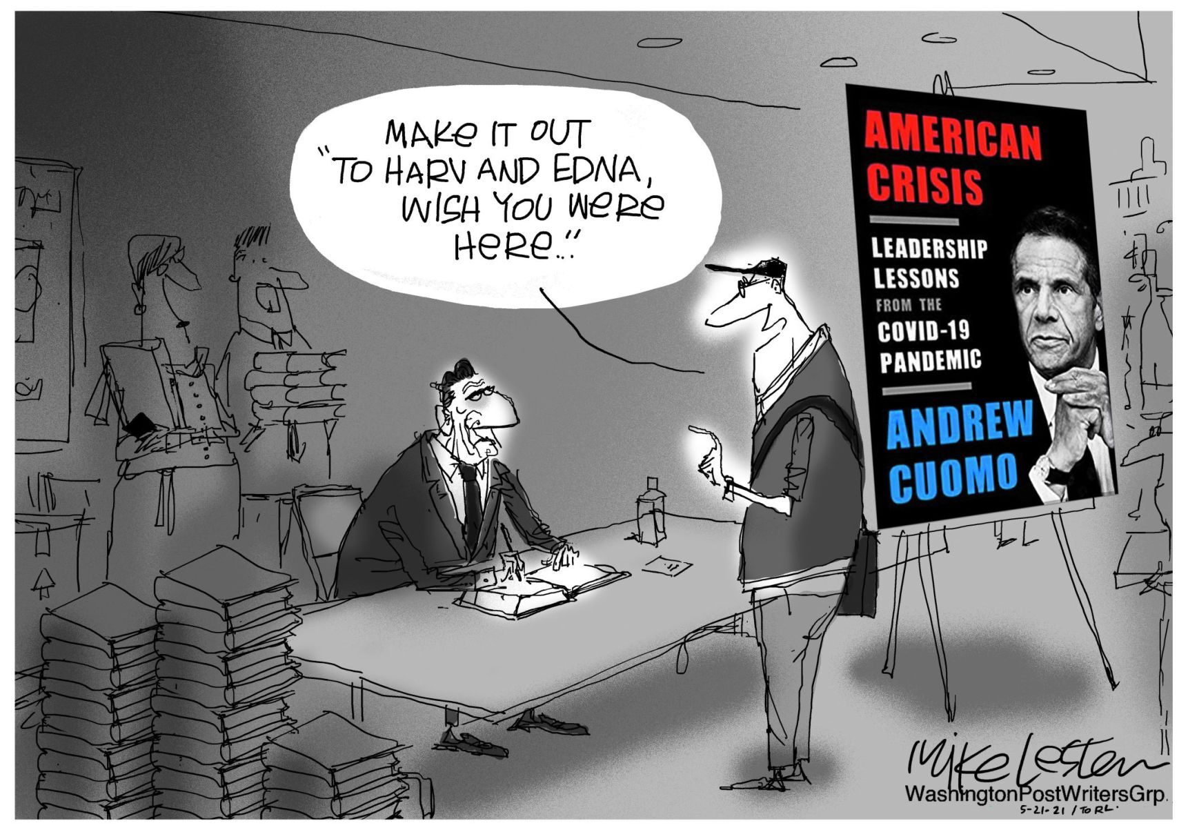 Mike Lester cartoon